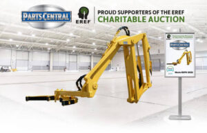 Parts Central donates remanufactured sideload garbage truck arm to EREF Auction